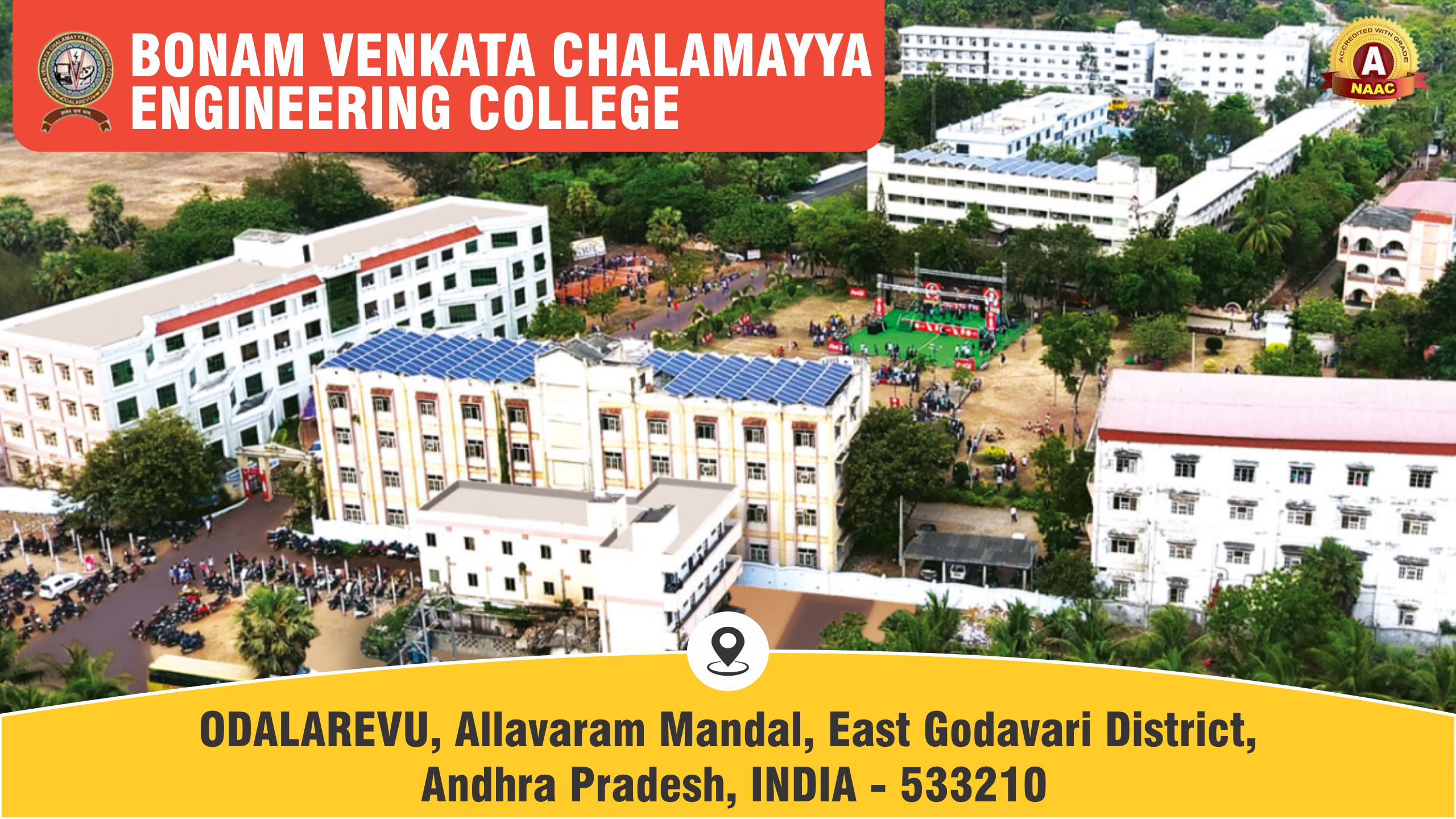 Out Side View of Bonam Venkata Chalamayya Engineering College - BVCEC